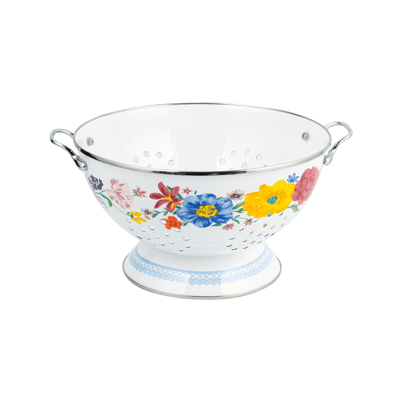 Vintage smaltovaný ovocný koš