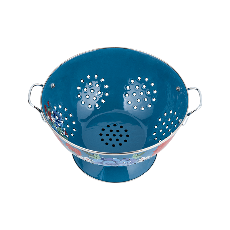 Vintage smaltovaný ovocný koš