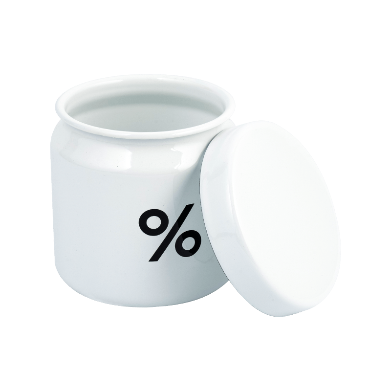 Smaltová káva nádoba