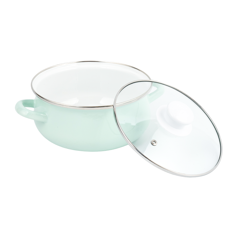 673D-5 Color Printed Emaimel Stockpot