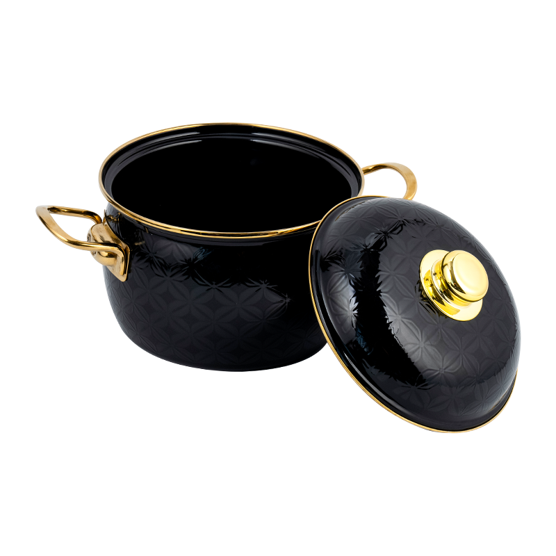 810d smaltovaný plochý dno zásob