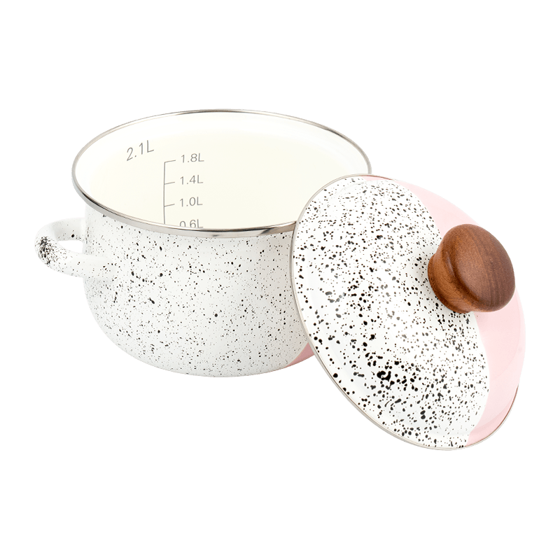 806D-5 z nerezové oceli kulatý okraj Stockpot vařit smaltovou nádobou