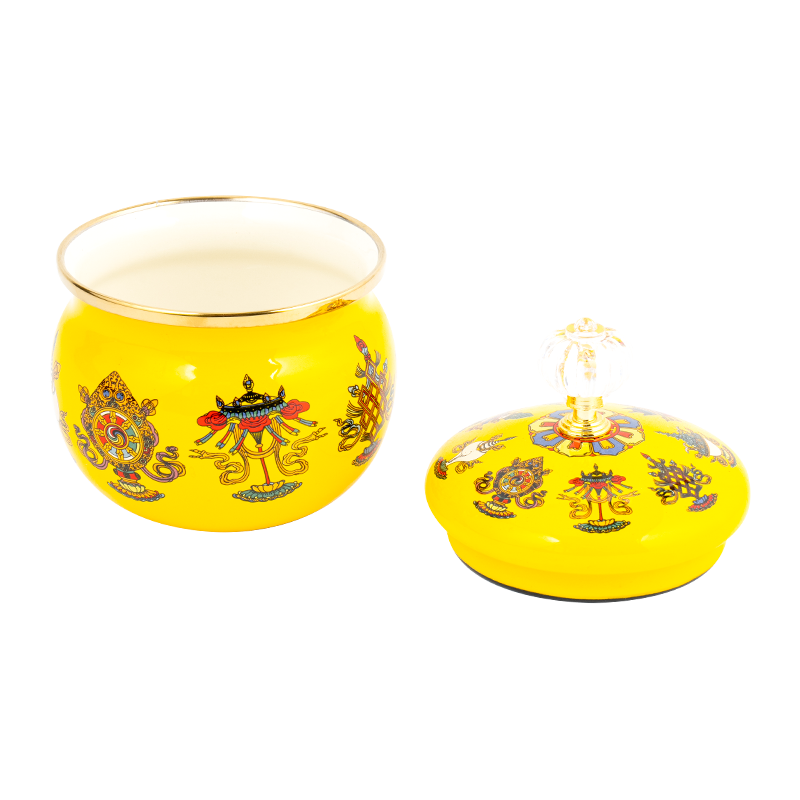 9cm smaltová cukrová nádoba