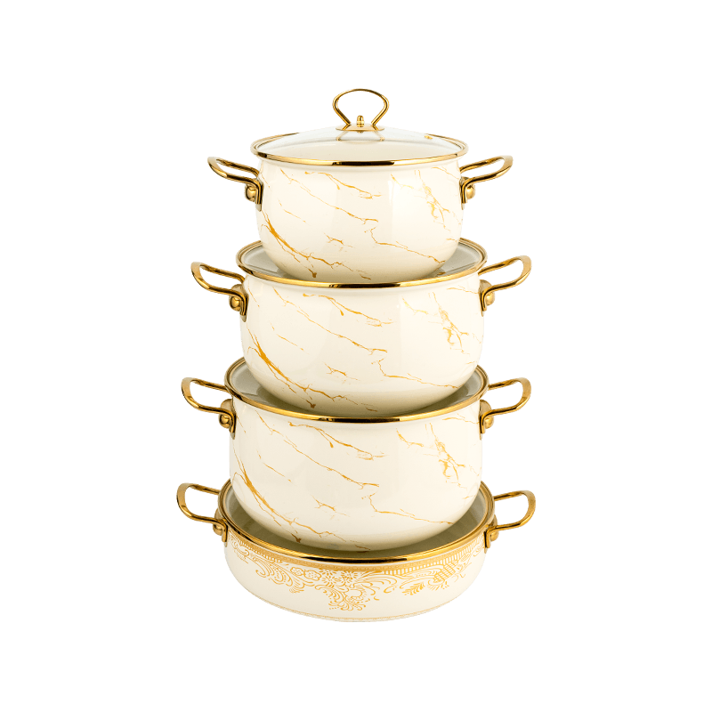 806D-5 z nerezové oceli kulatý okraj Stockpot vařit smaltovou nádobou