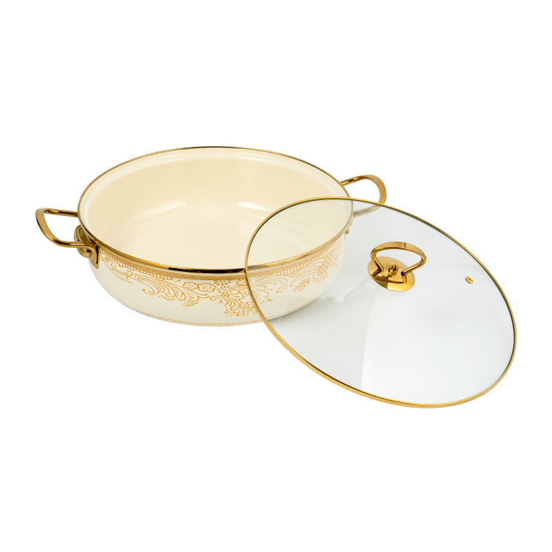 406d smaltovanou nerezovou ocel kulatý ráfky mořských plodů